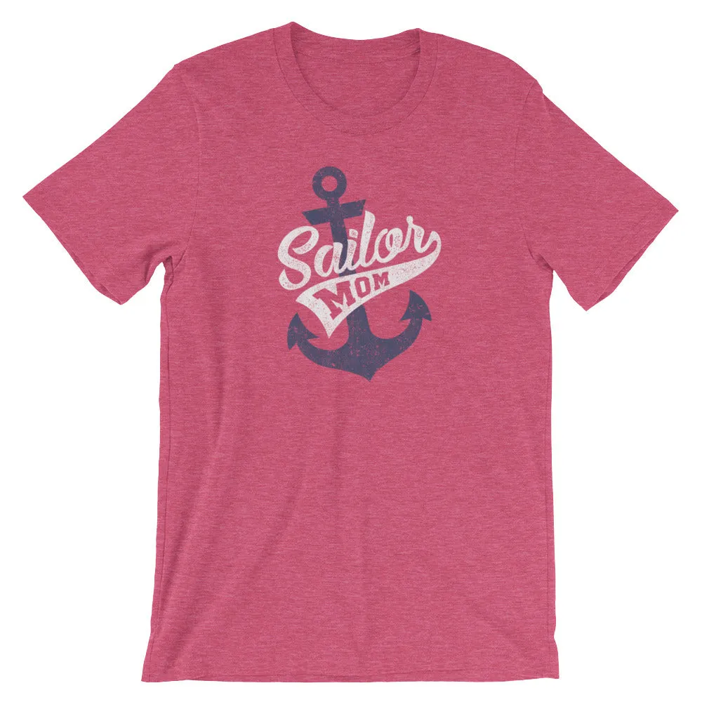 "Sailor Mom" Navy Mom Unisex Retro T-Shirt