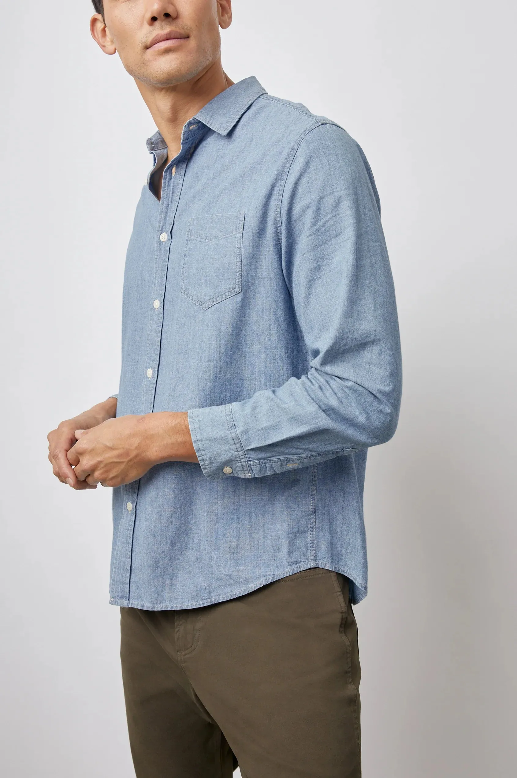 RAILS MENS Colton Shirt Medium Vintage Wash
