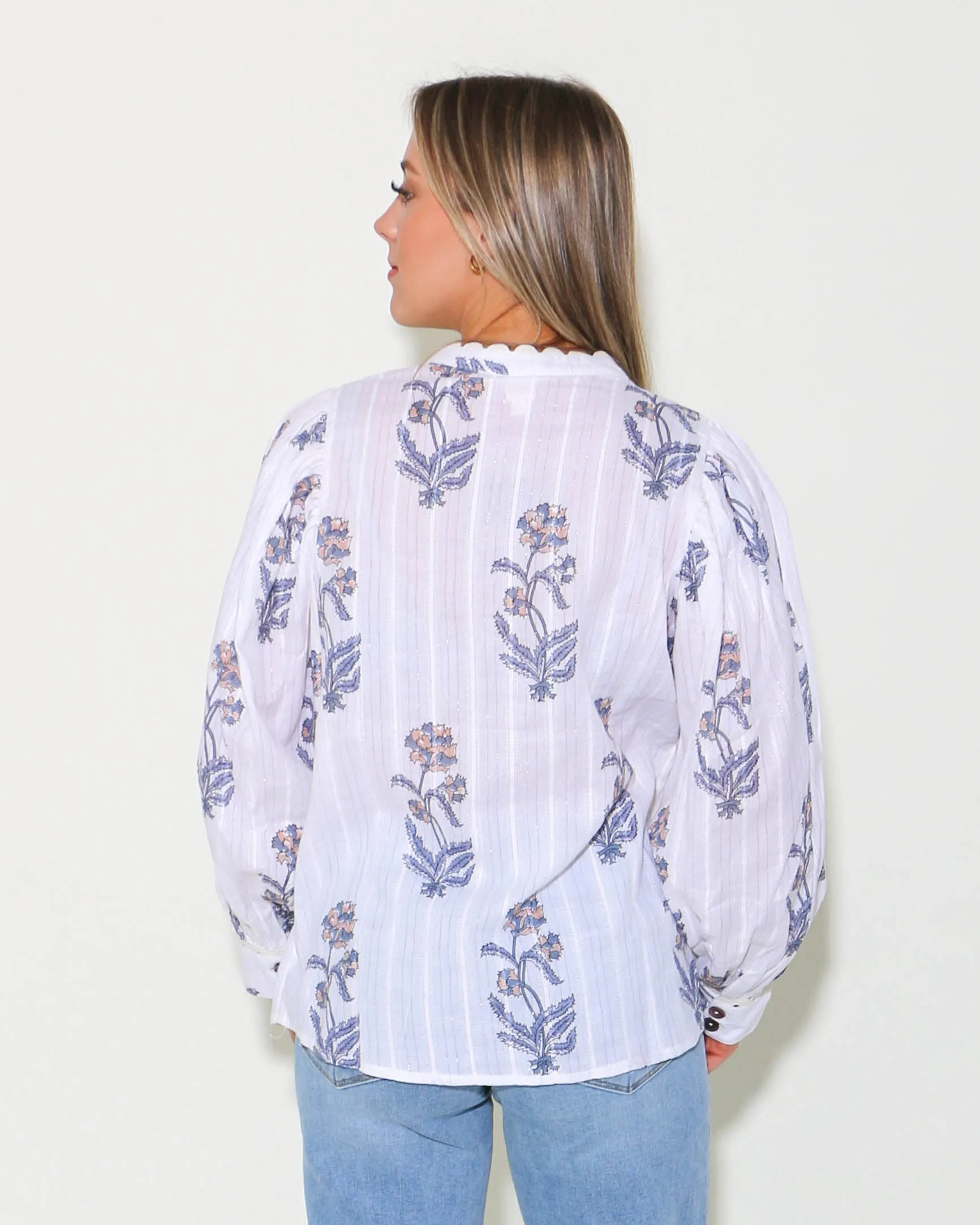 Ric Rac Block Top in Ivory
