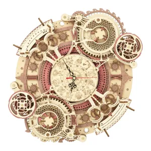 Robotime DIY Zodiac Wall Clock, TIME ART, Home Decor Clock