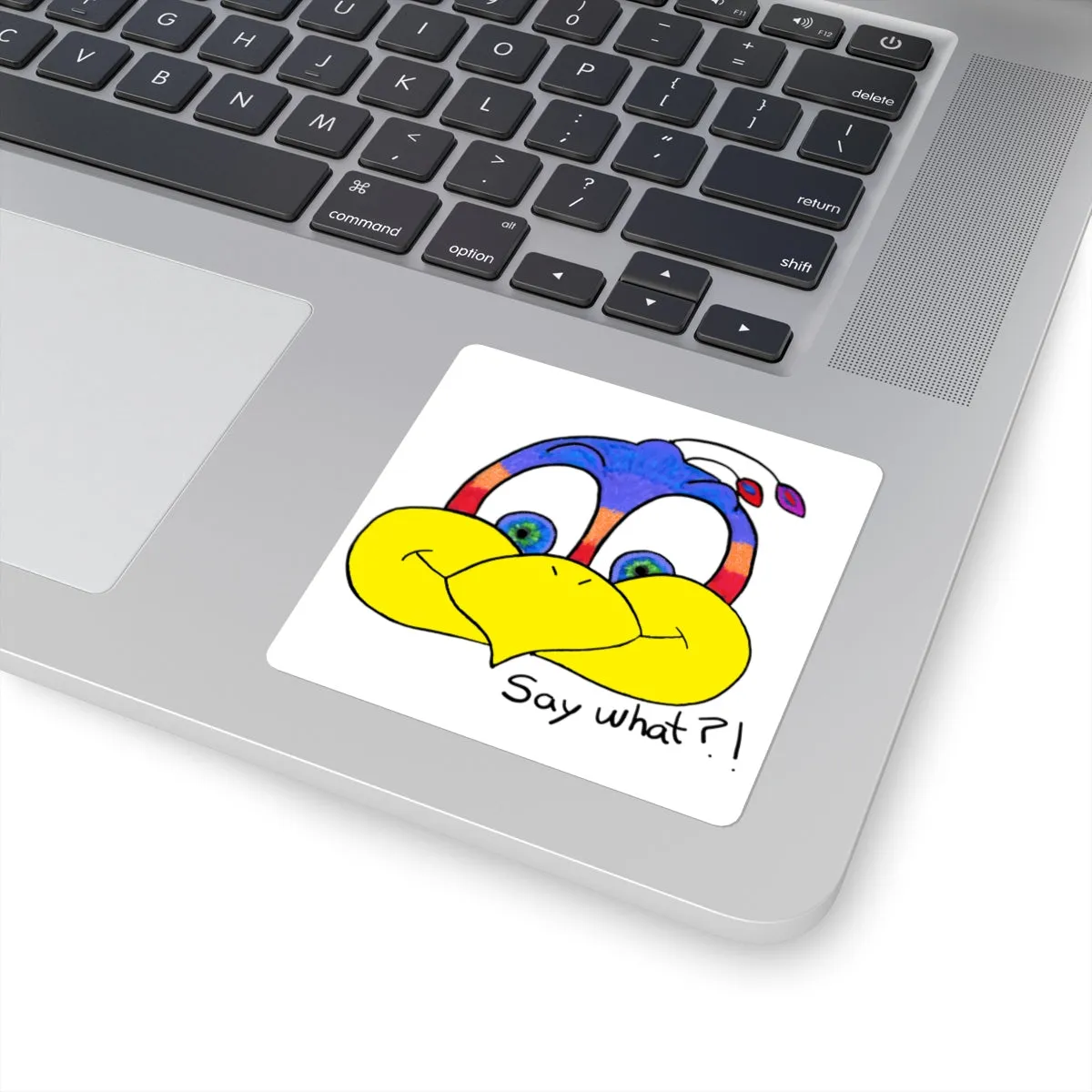 Say what?! Square Stickers