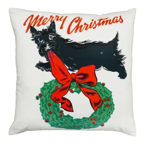 Scottie Christmas 20"x20" Printed Pillow