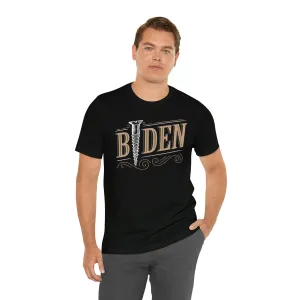 Screw Biden Vintage Typography Short Sleeve Tee