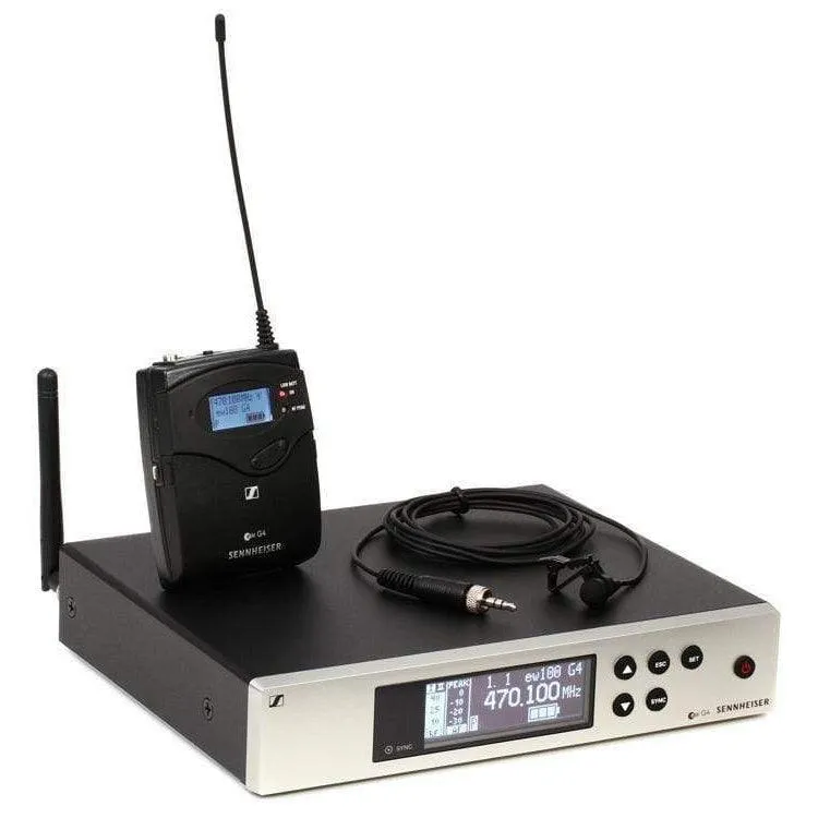 Sennheiser EW 100 G4-ME2 Wireless Lavalier Microphone System - A Band