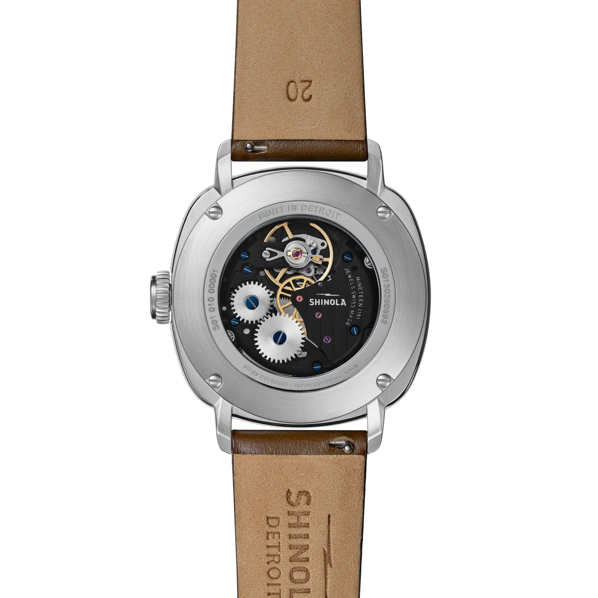 Shinola The Mechanic 39mm Cream Mechanical Watch