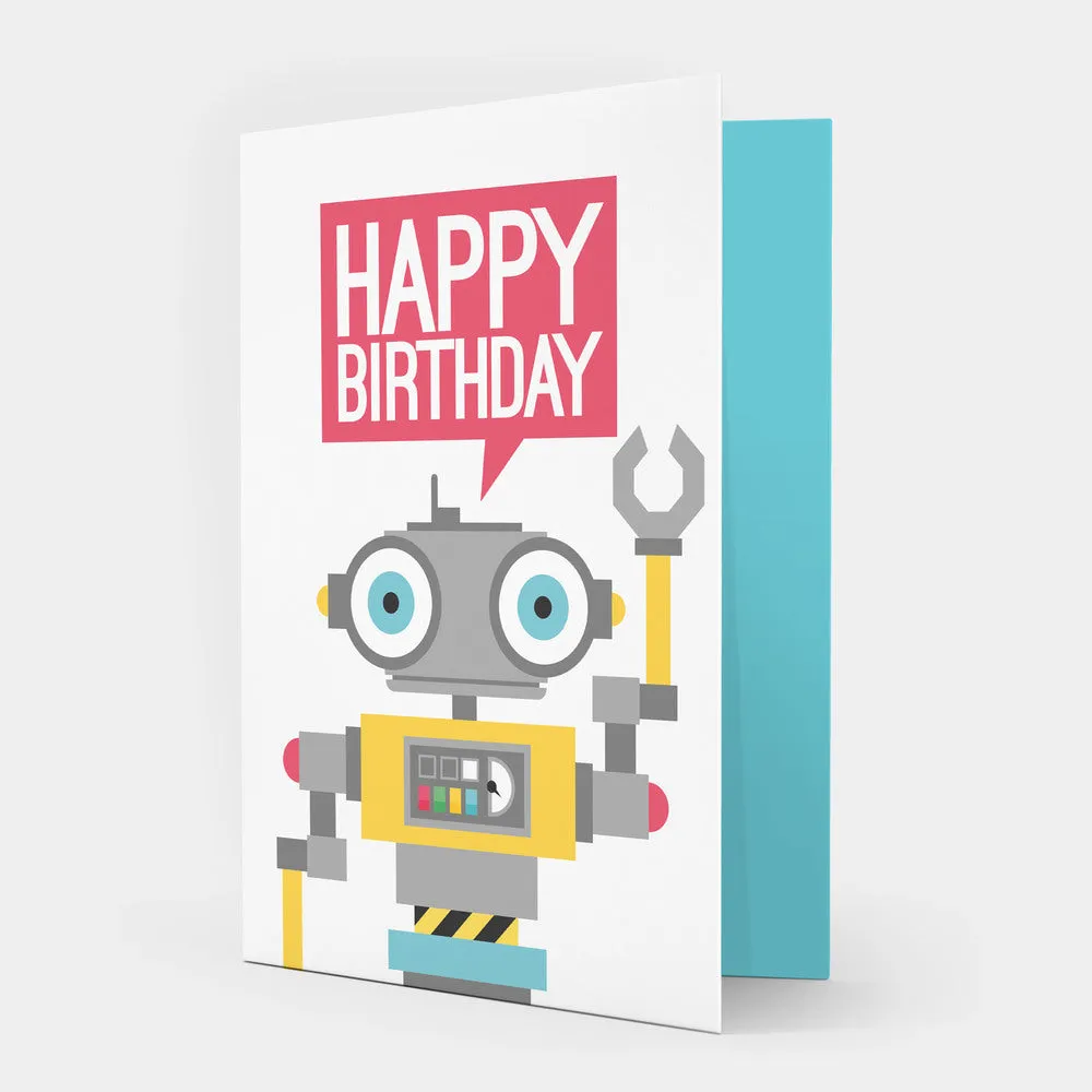 Showler & Showler Robot Birthday Card