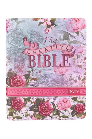 Silky Floral Printed KJV My Creative Bible