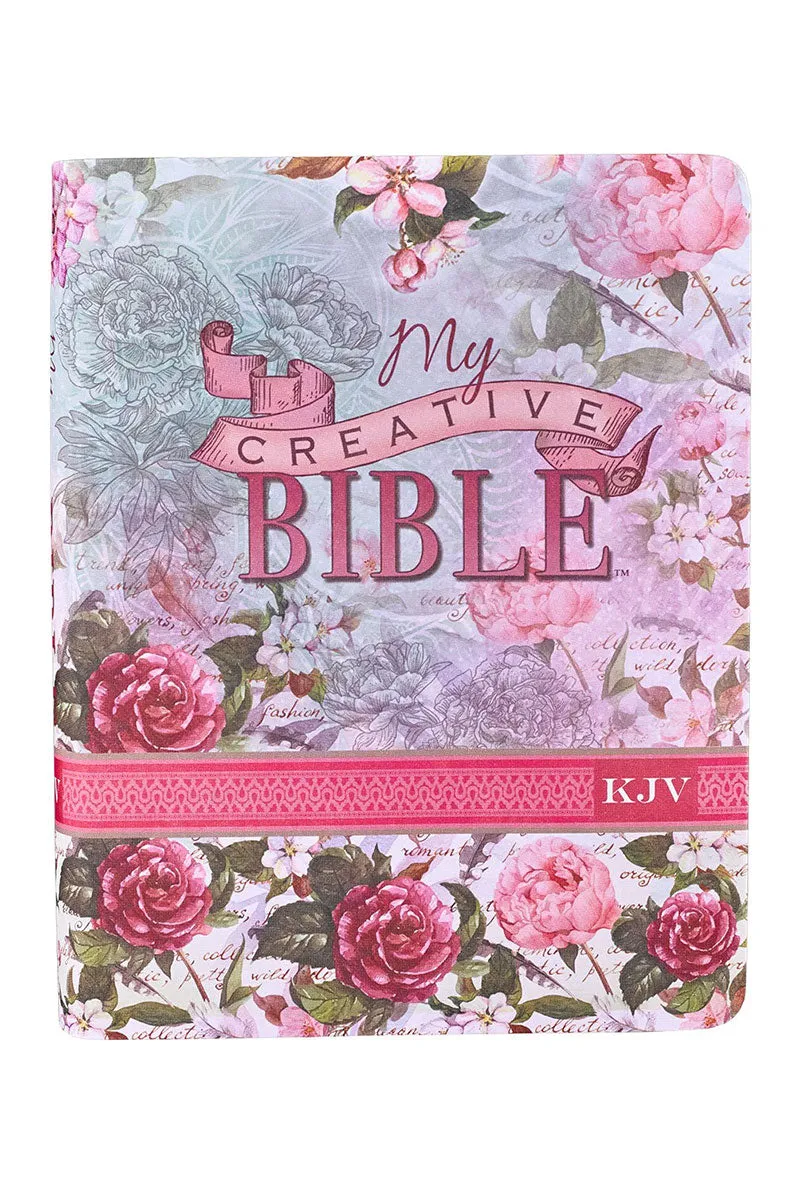 Silky Floral Printed KJV My Creative Bible