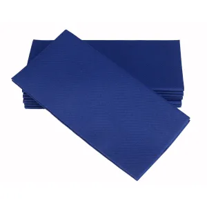 SimuLinen - Colored Disposable Dinner Napkins – Dark Blue