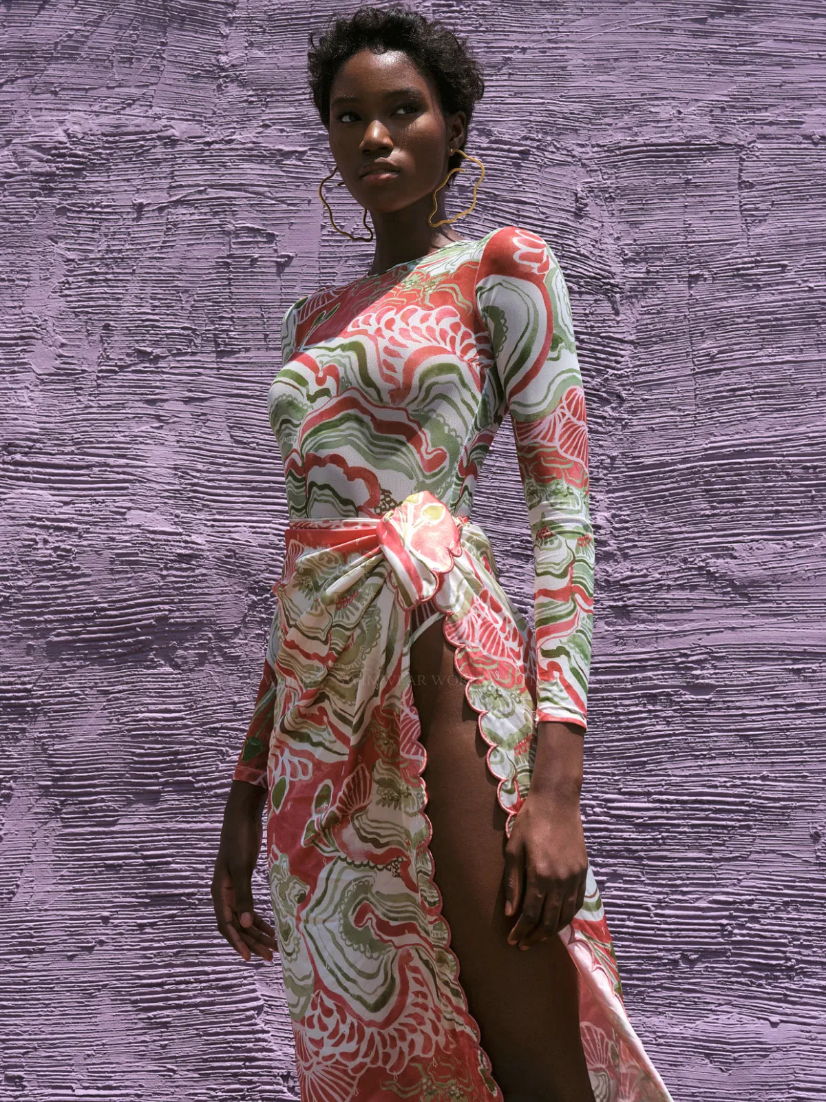 Skalo Printed Scarf ::RET