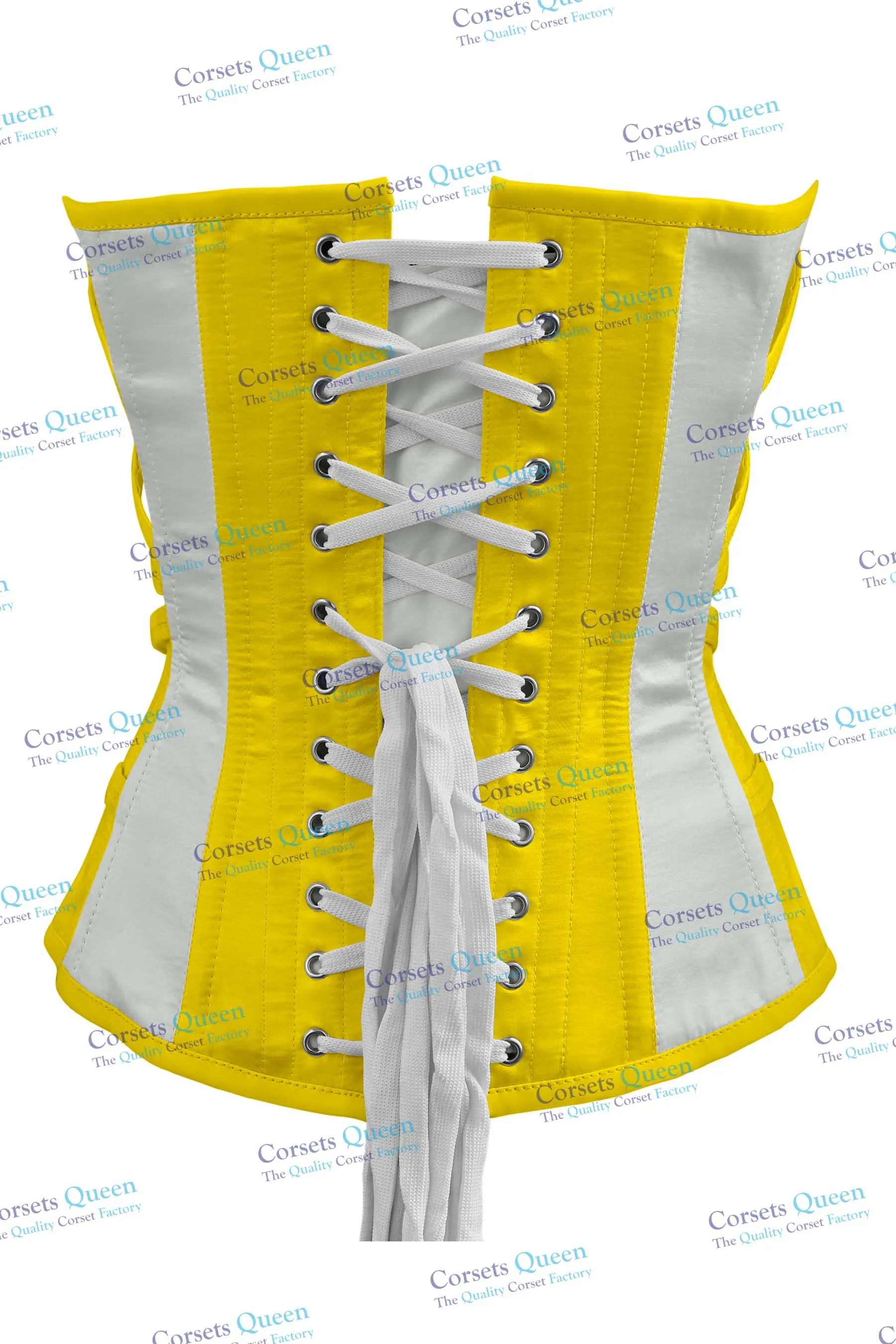 Sloane Satin Overbust Corset With Buckles