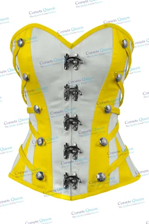 Sloane Satin Overbust Corset With Buckles