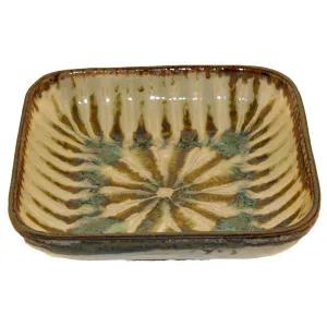 Small Square Serving Bowl Sparrow