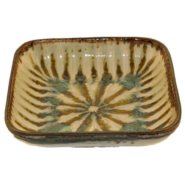 Small Square Serving Bowl Sparrow