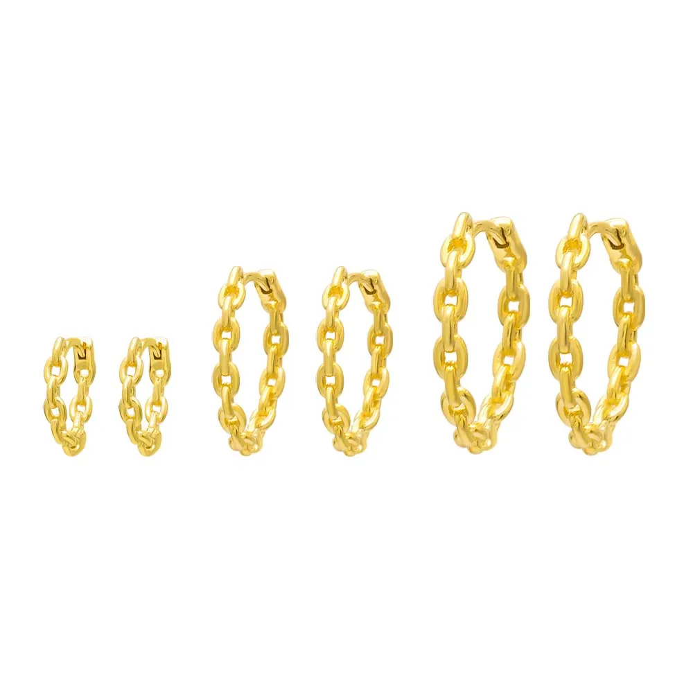 Solid Chain Huggie Earring