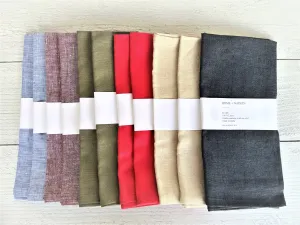 Solid Colored Linen Napkins