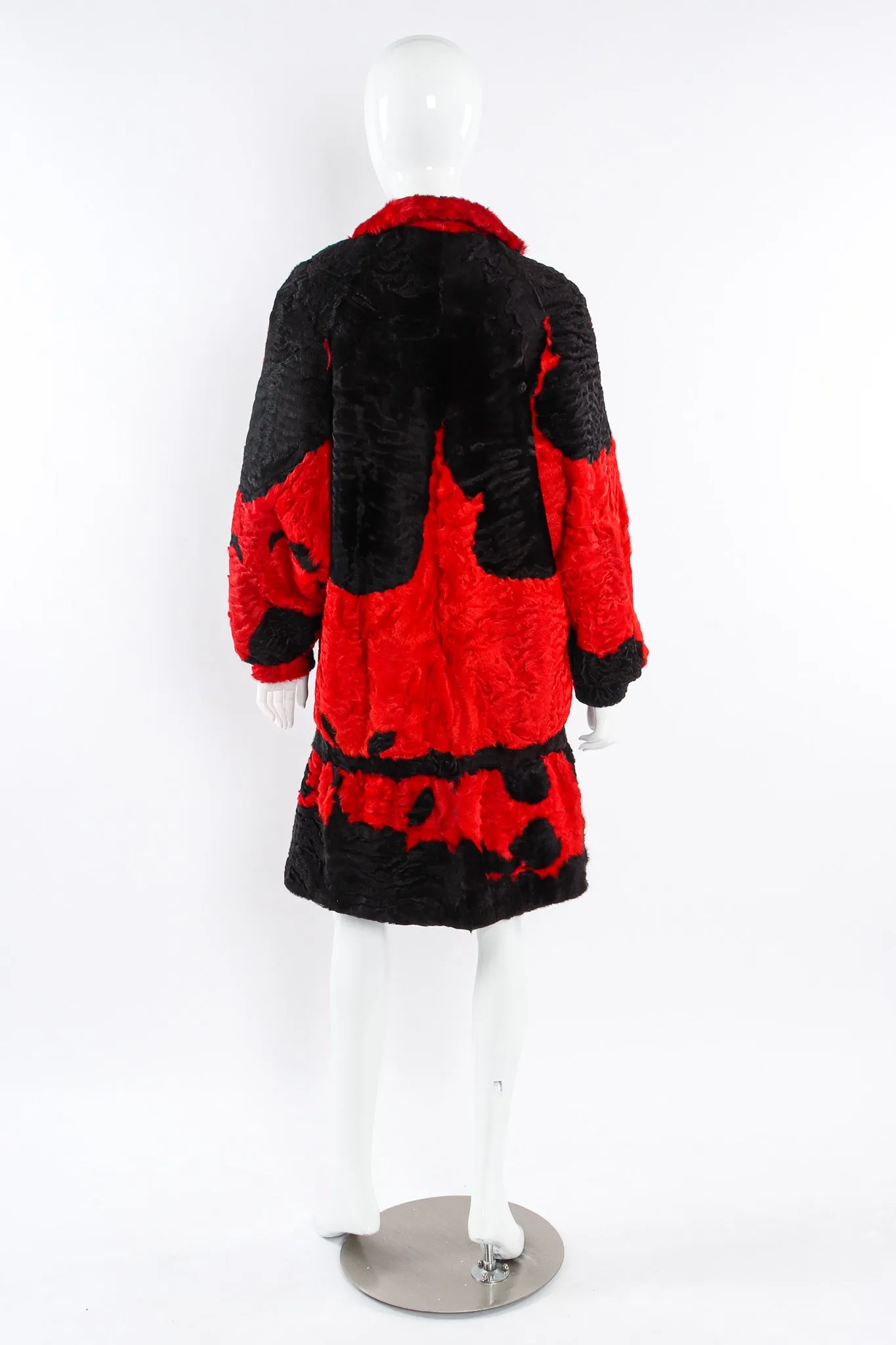 Splotch Lamb Fur Coat