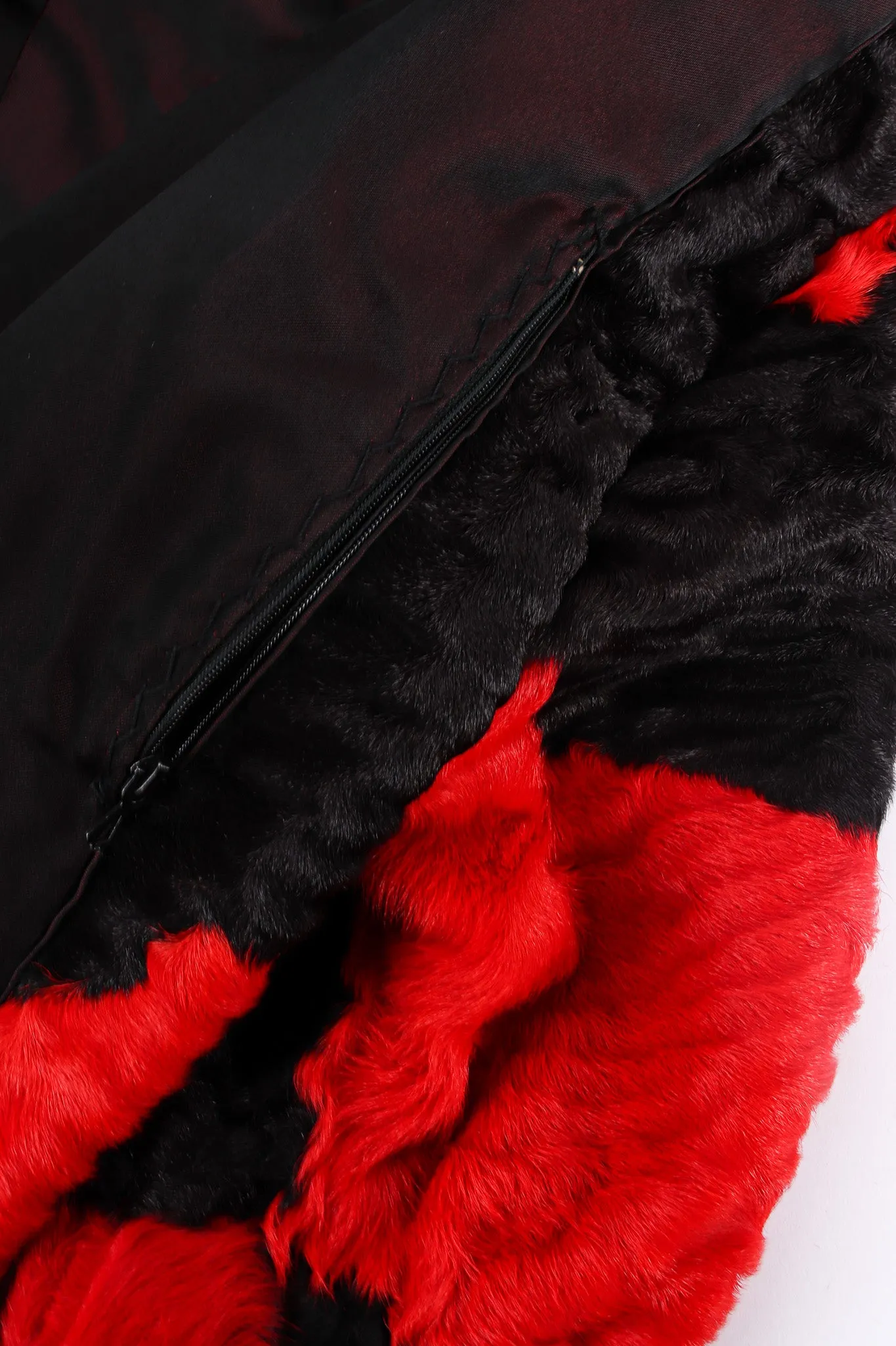 Splotch Lamb Fur Coat