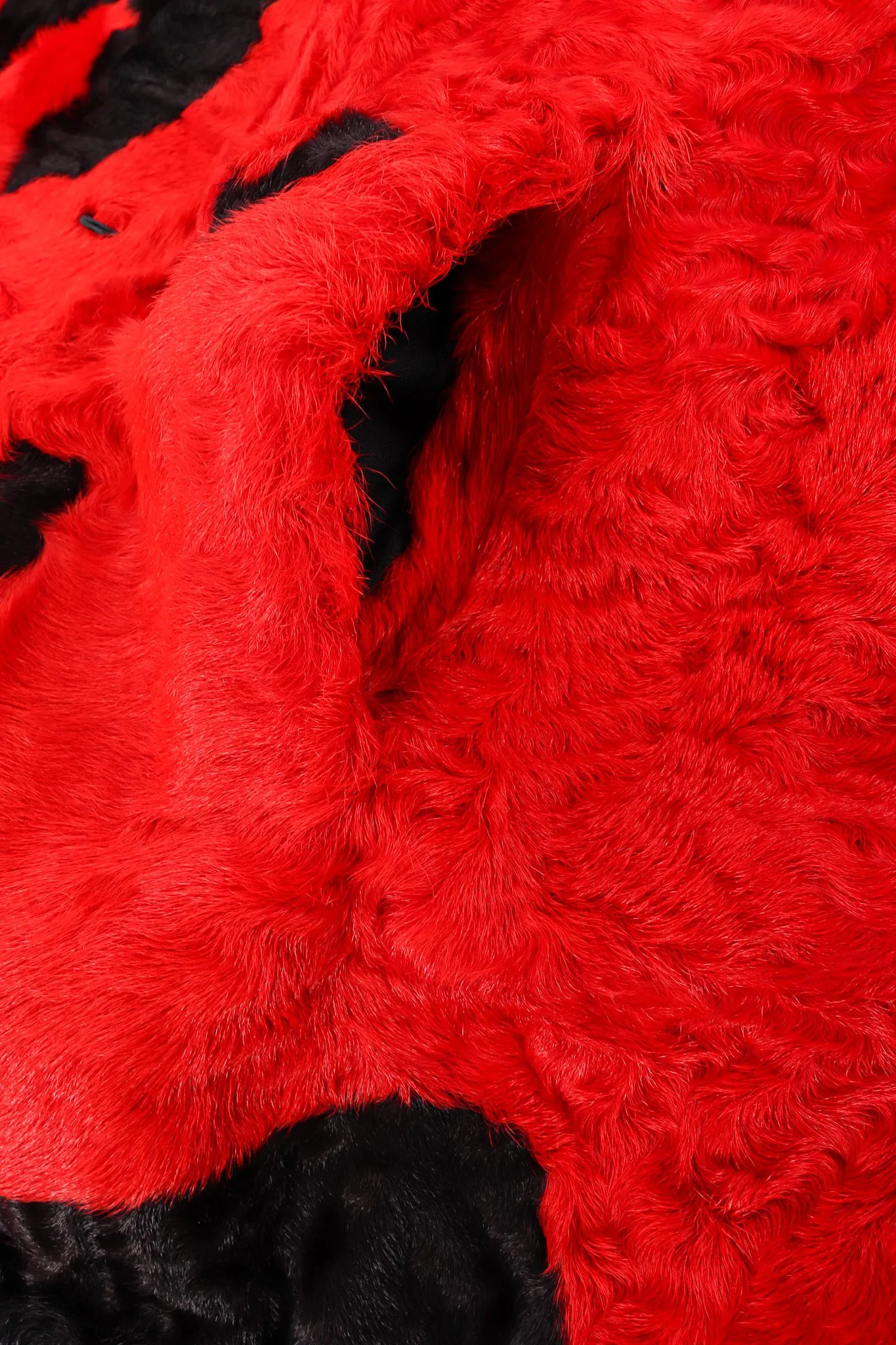 Splotch Lamb Fur Coat