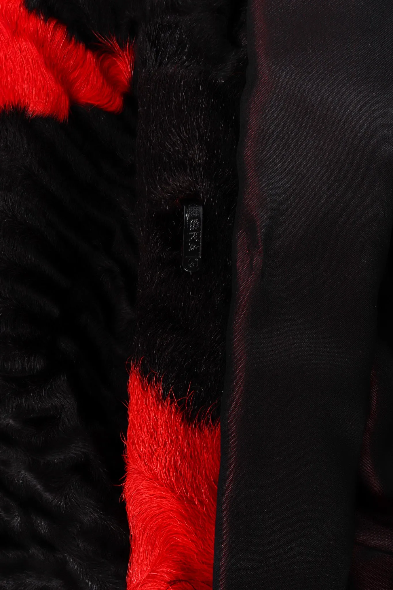Splotch Lamb Fur Coat
