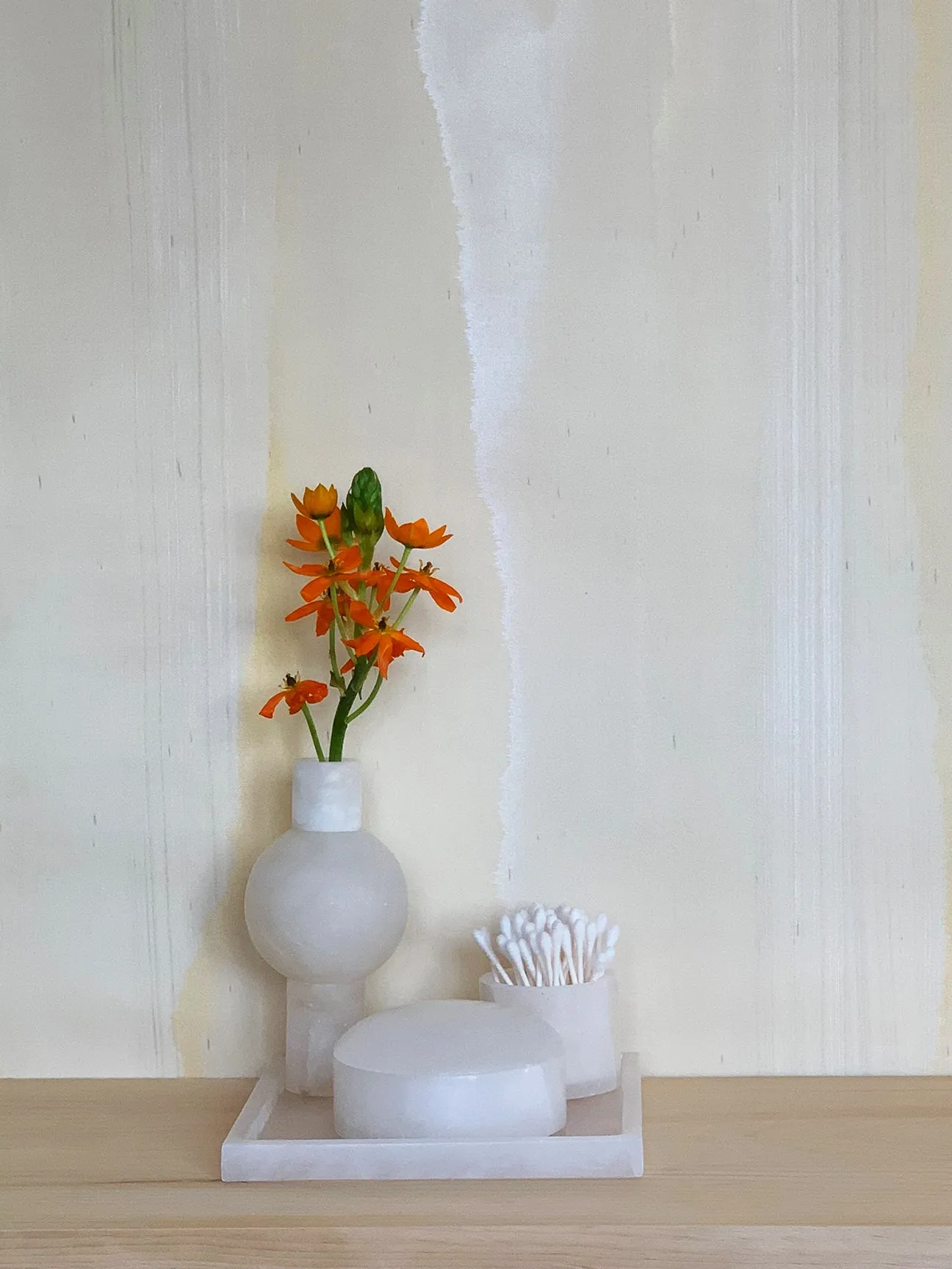 Square Alabaster Tray