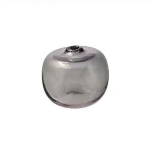 Square Charcoal Gem Little Bud Vase