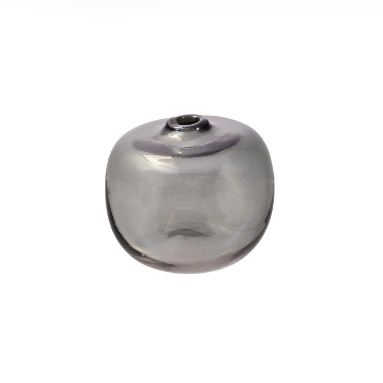 Square Charcoal Gem Little Bud Vase