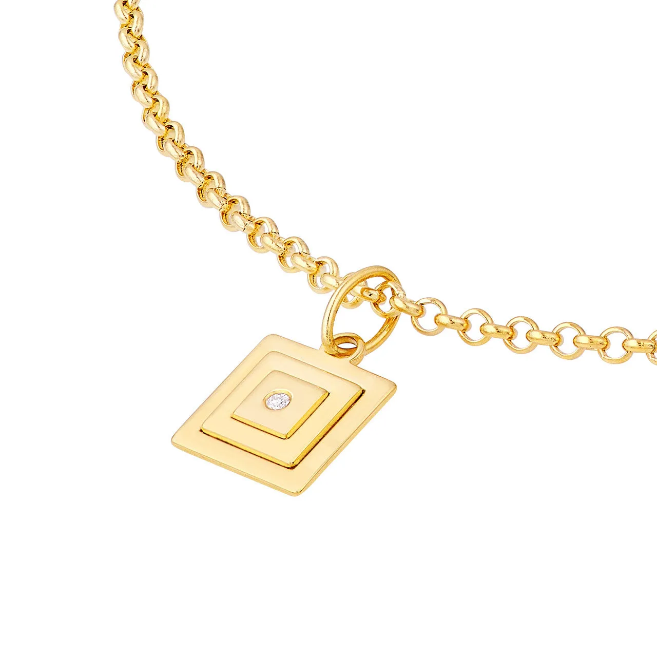Square Diamond Pendant