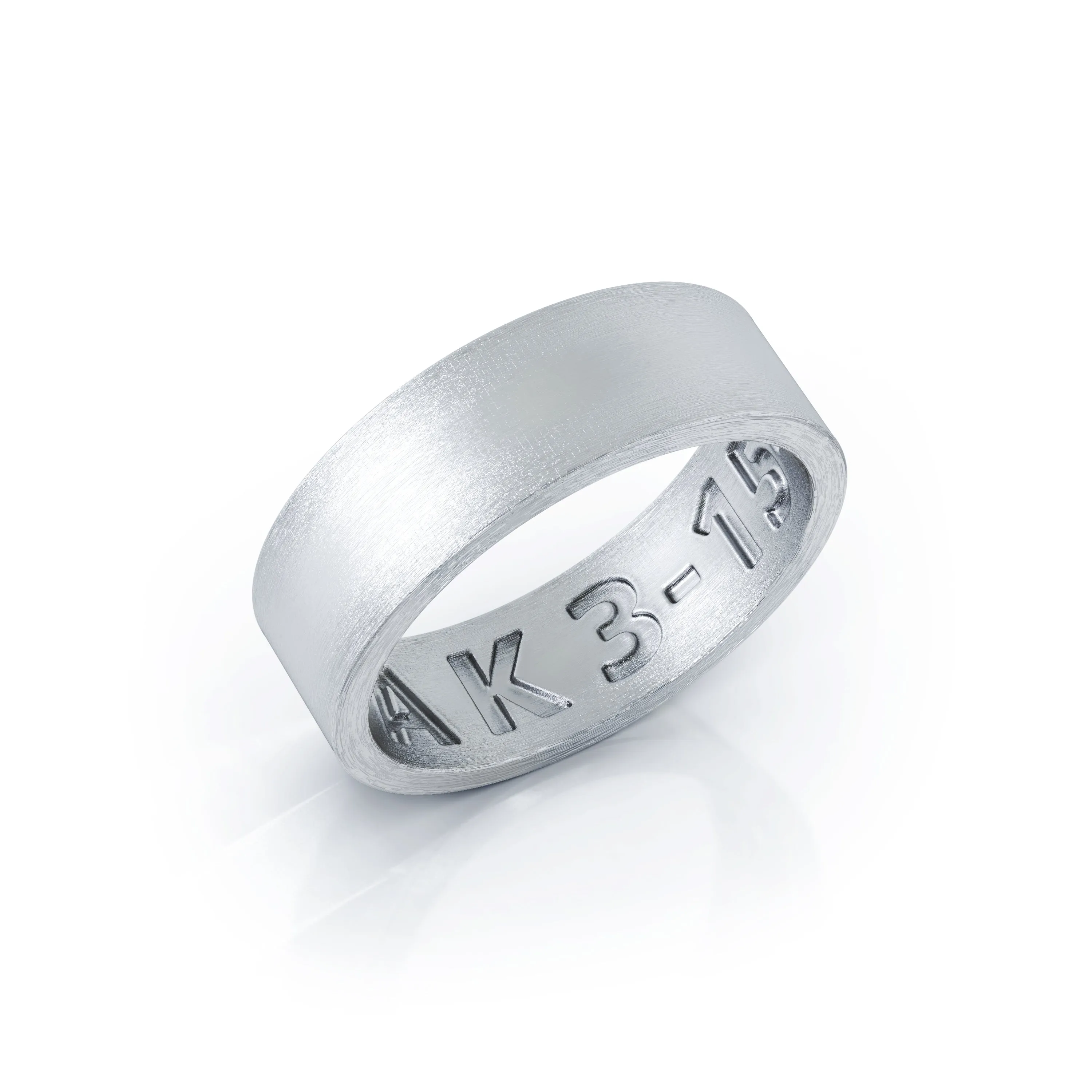 Square Profile 6MM Matte Finish Wedding Band in 14K Gold