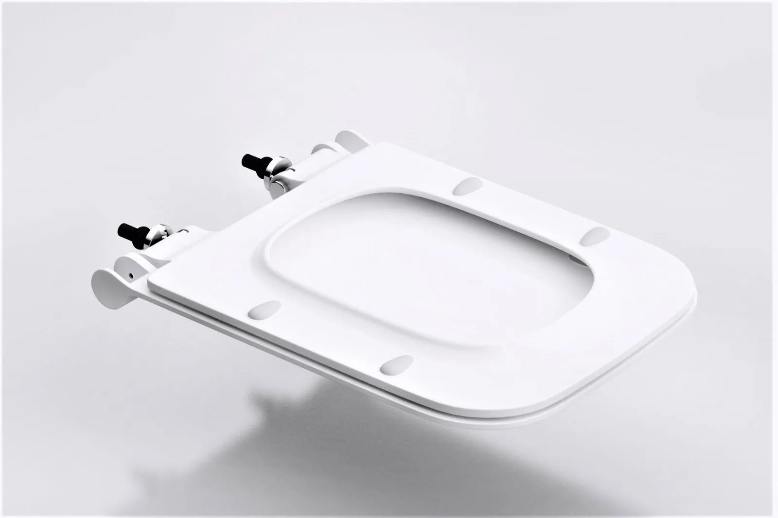 Square Slim Heavy Duty Soft Close Toilet Seat