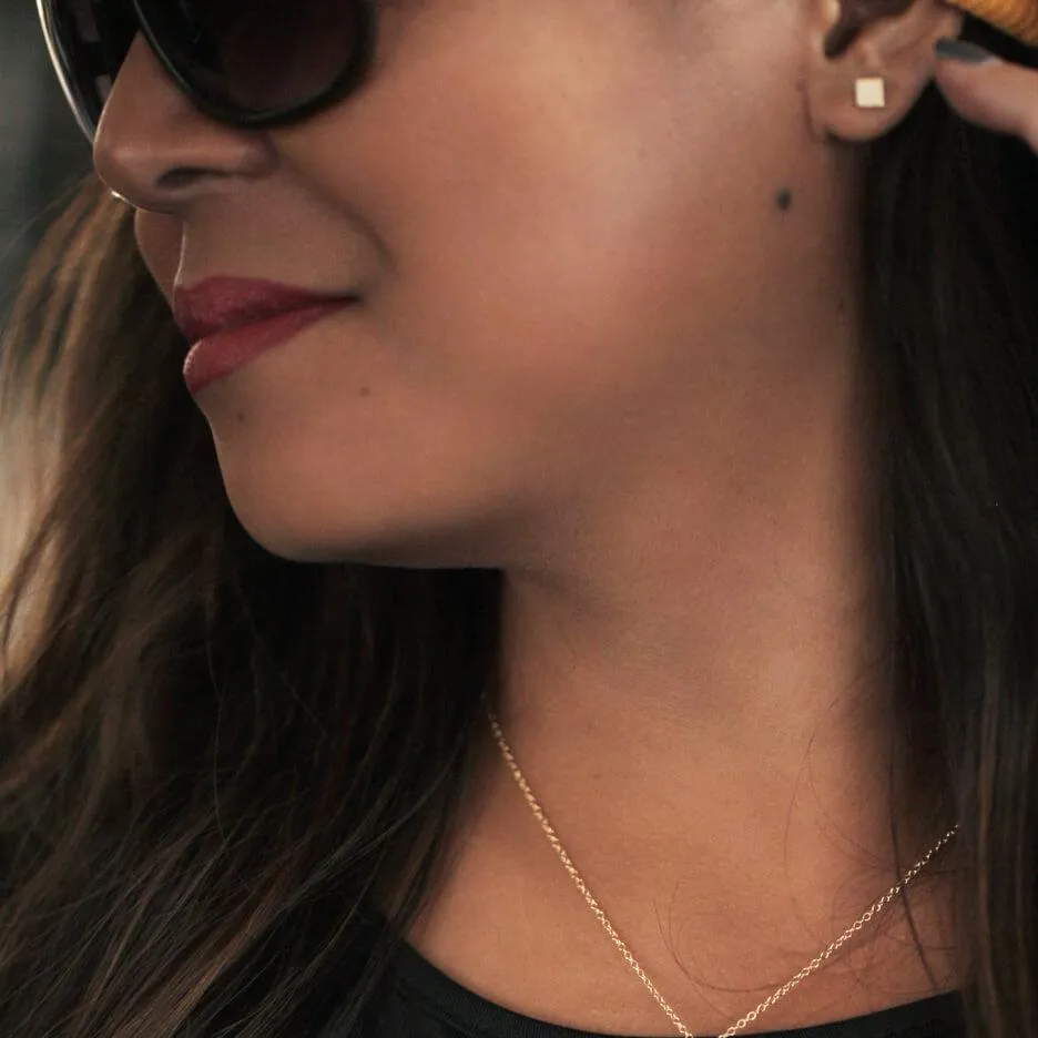 Square Stud Earrings