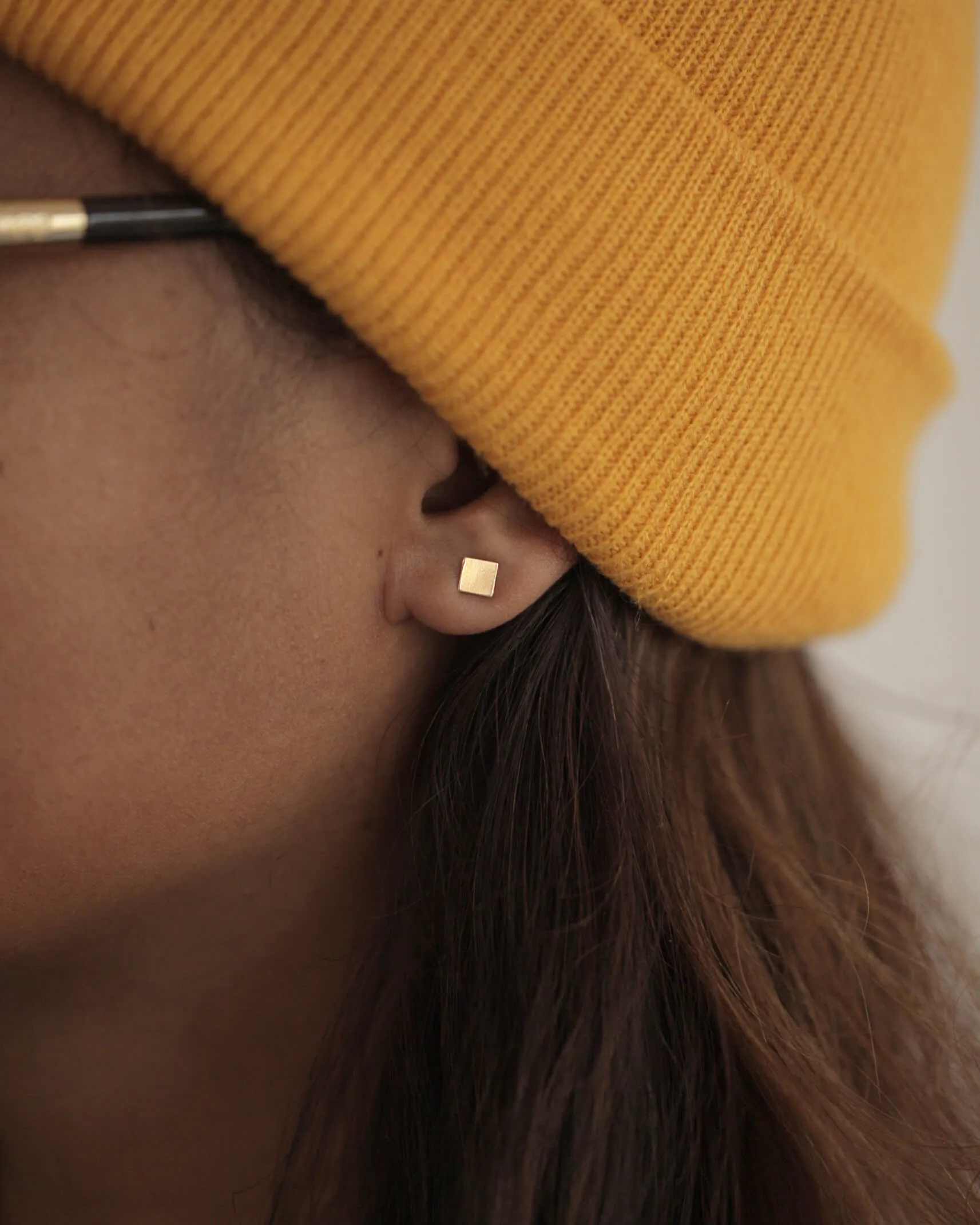 Square Stud Earrings