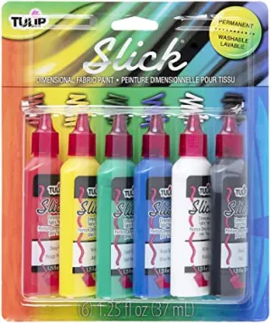 Starter Sets Dimensional Fabric Paint Slick 6 Pack