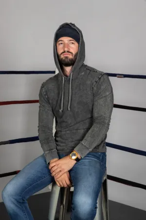 SWEATSHIRT WITH THERMAL HOOD - VINTAGE MILITARY