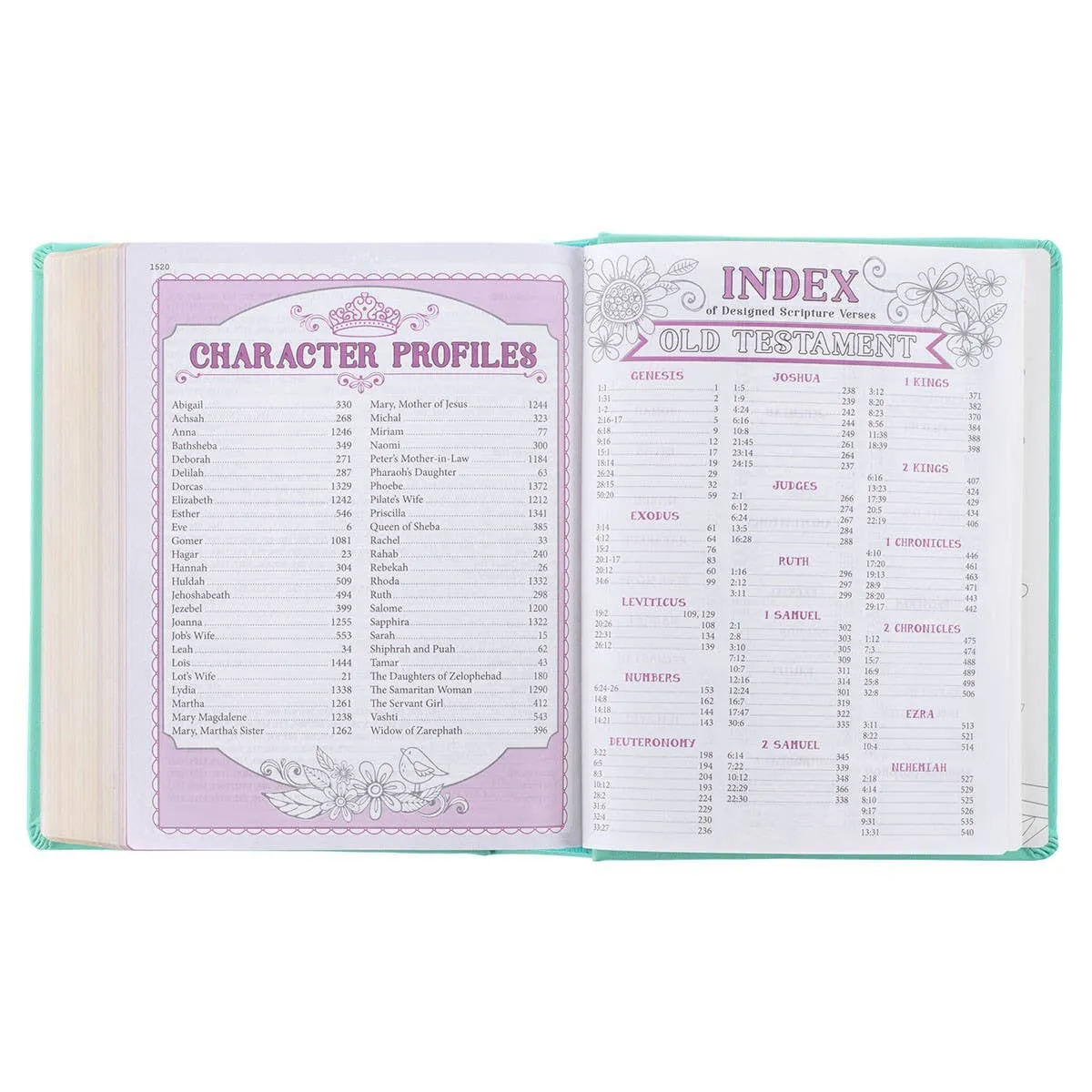 Teal Butterfly Hardcover My Creative Bible for Girls - an ES