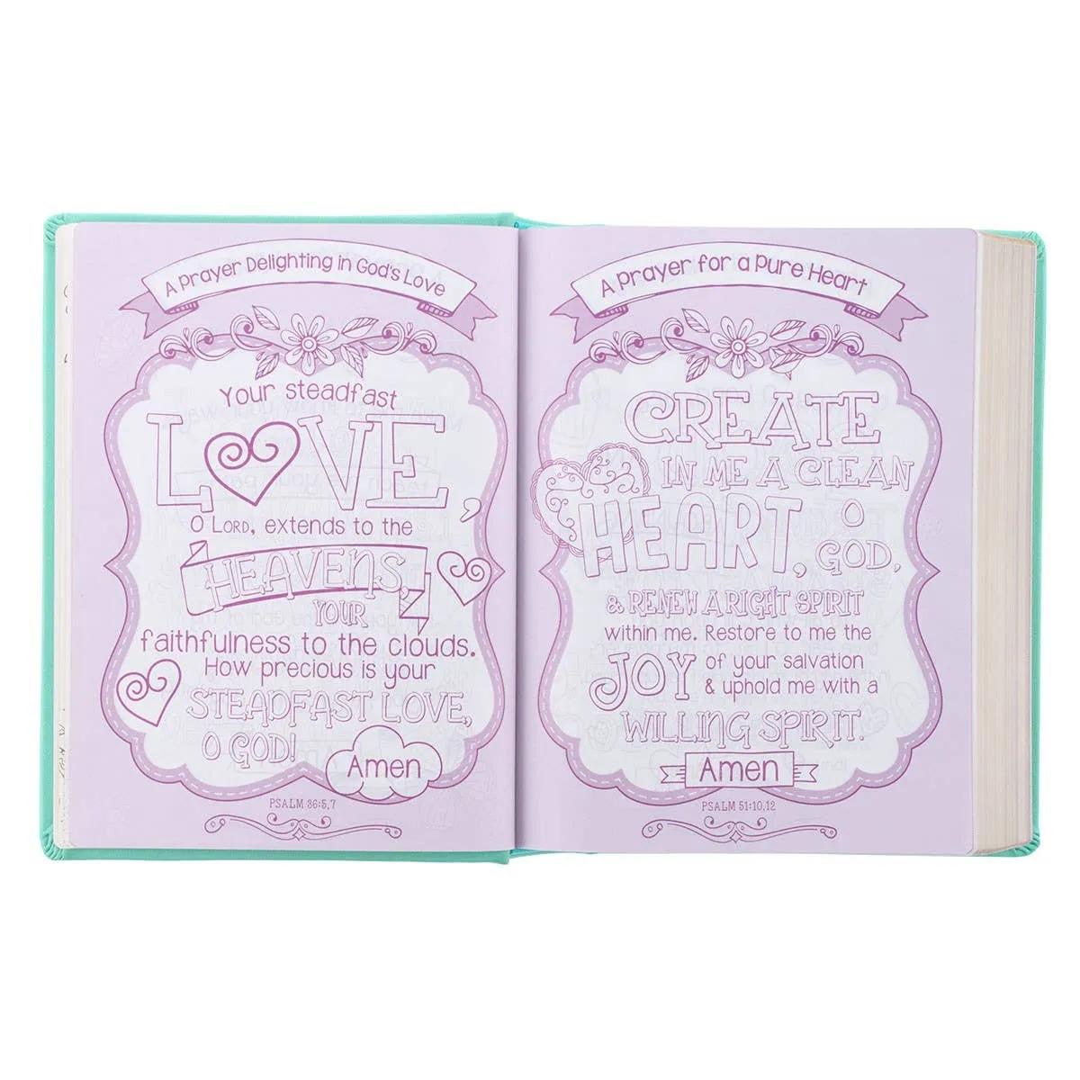 Teal Butterfly Hardcover My Creative Bible for Girls - an ES