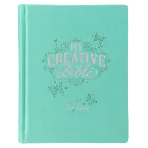 Teal Butterfly Hardcover My Creative Bible for Girls - an ES