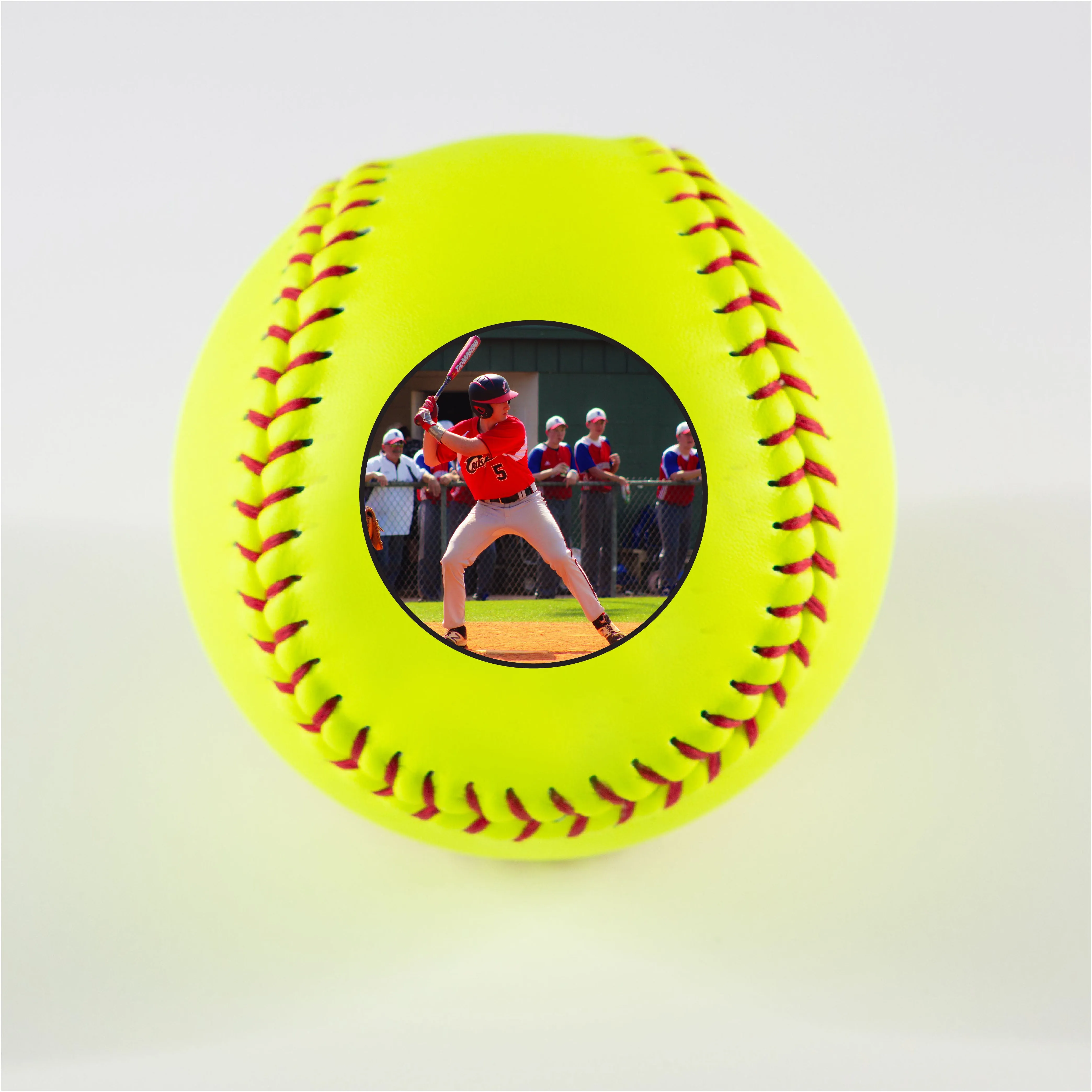 Team Logo with Personalization, Printed Softball