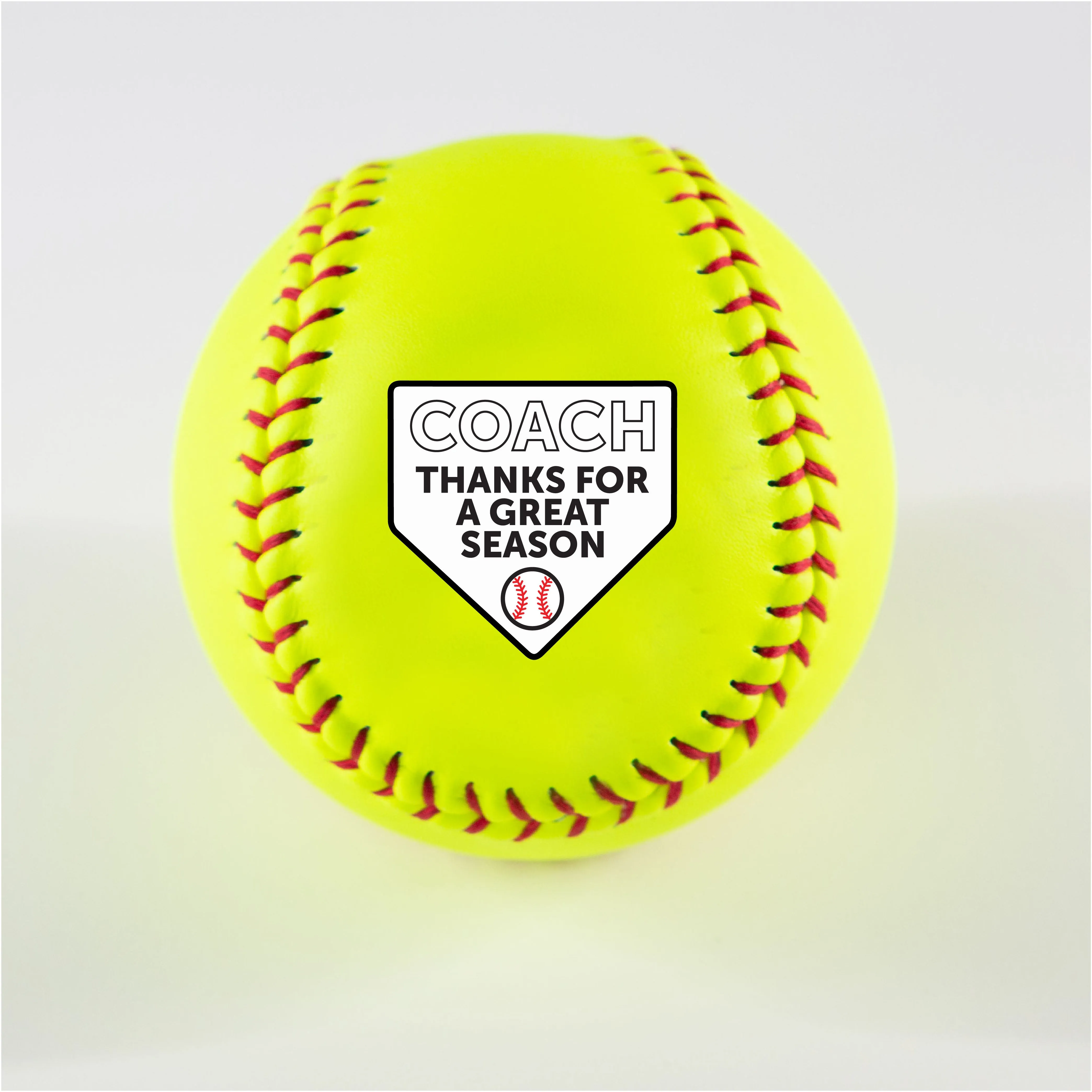 Team Logo with Personalization, Printed Softball