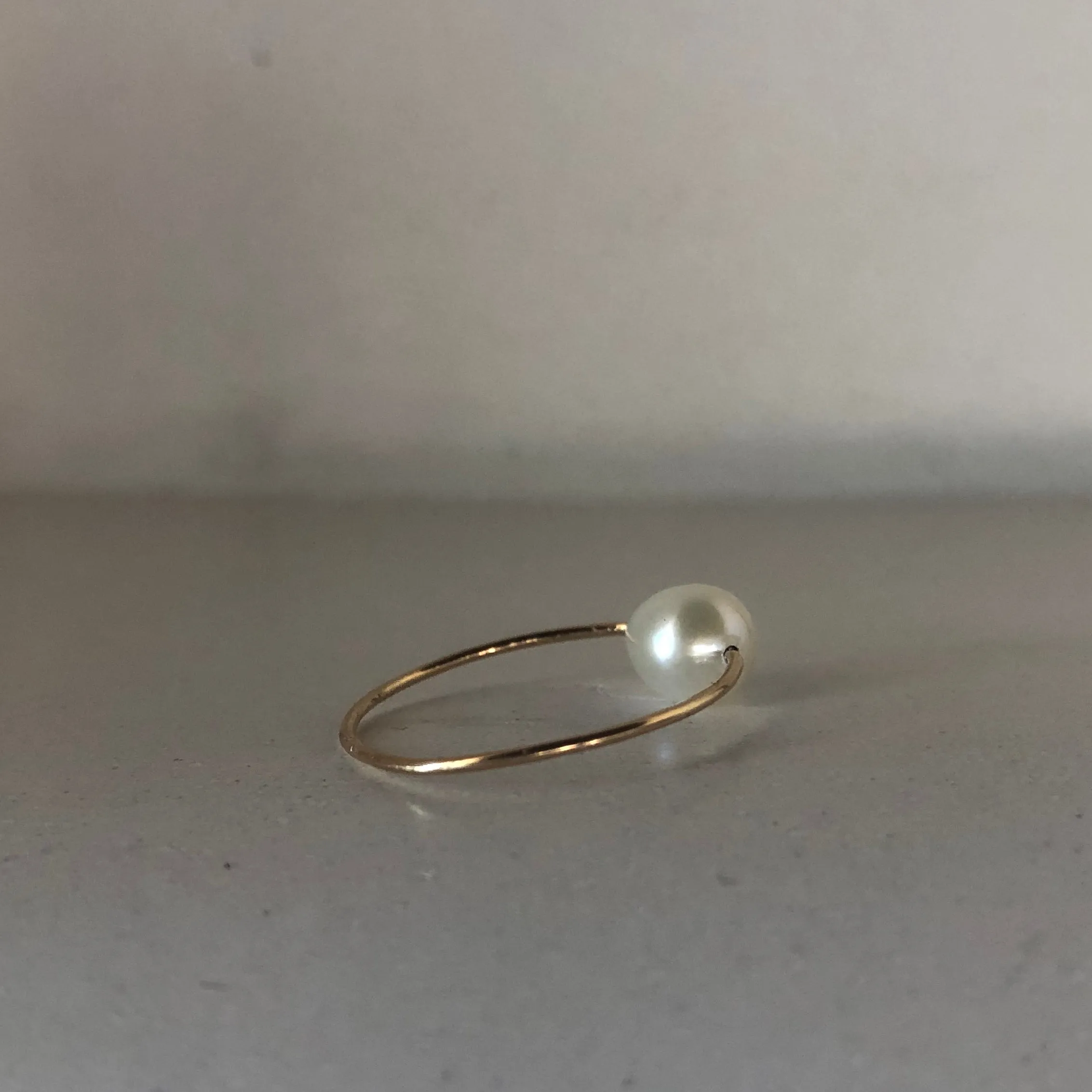 Teardrop Baroque Pearl Ring