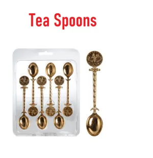 Teaspoons | Gold Colour | Set of 6