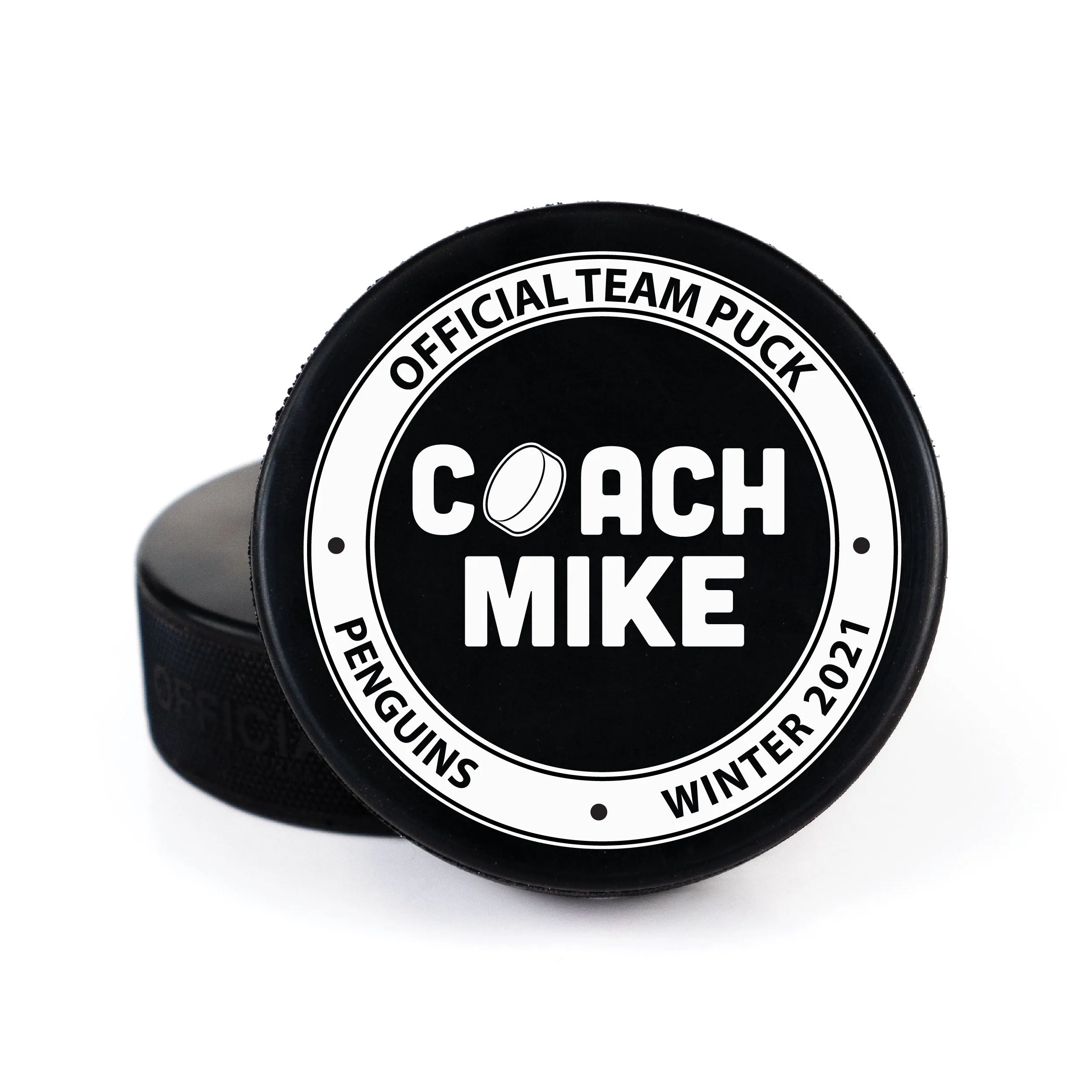 Thanks Coach, Printed Pucks