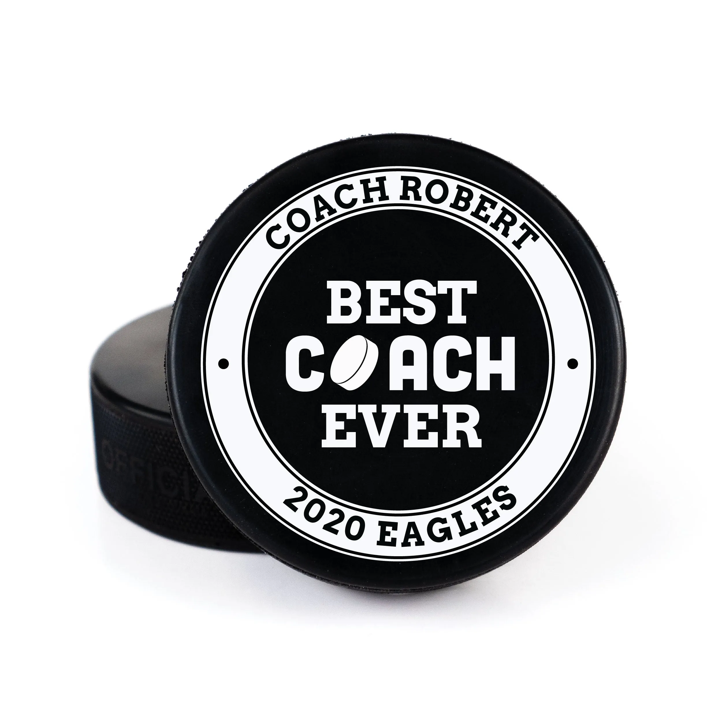 Thanks Coach, Printed Pucks