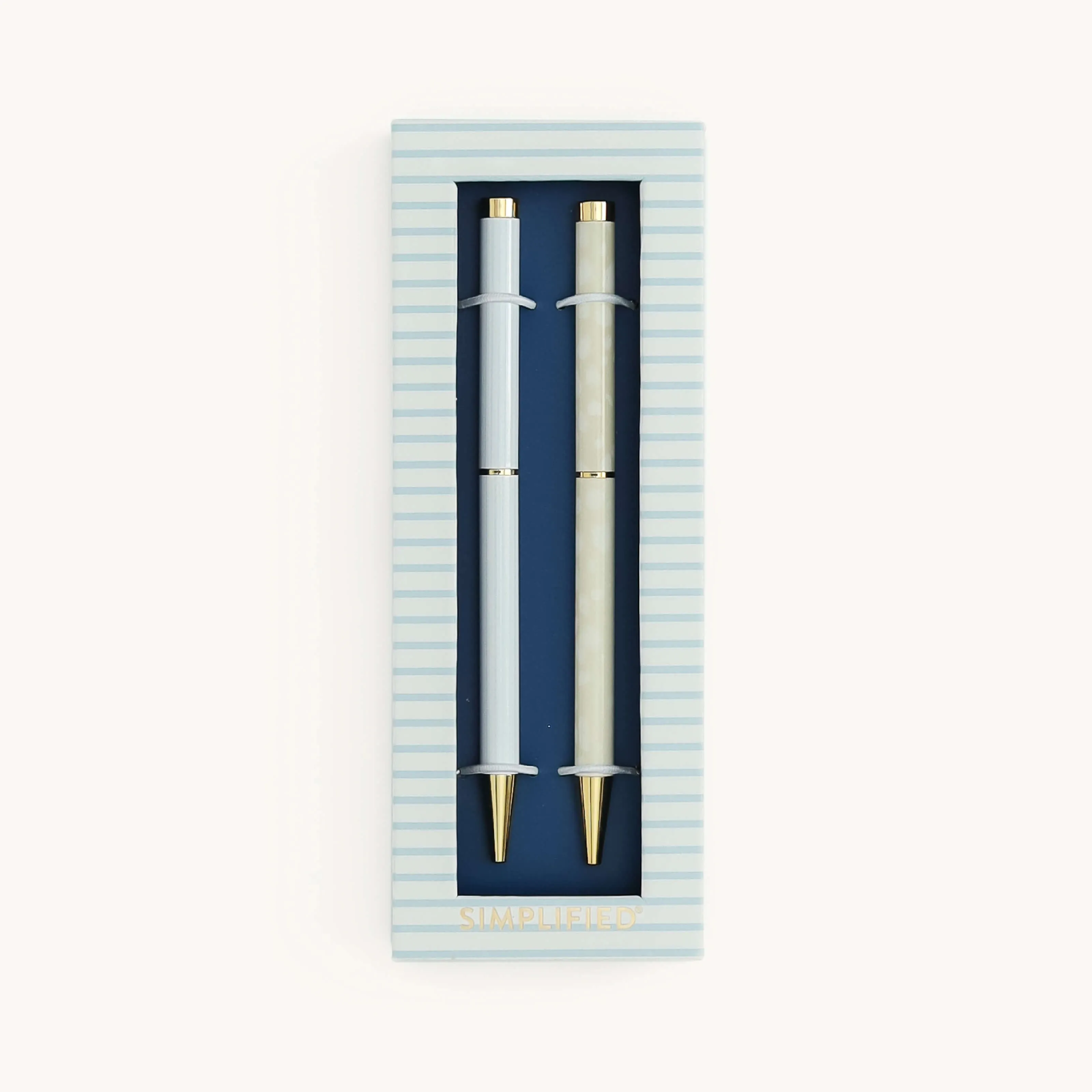 Twist Pen Set - Ivory Antelope & Coastal Stripe
