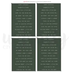 Uniquely Creative - Hello Darling - Cut-a-Part Sheet Mini