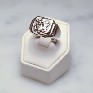 US Army Sterling Silver Signet Ring