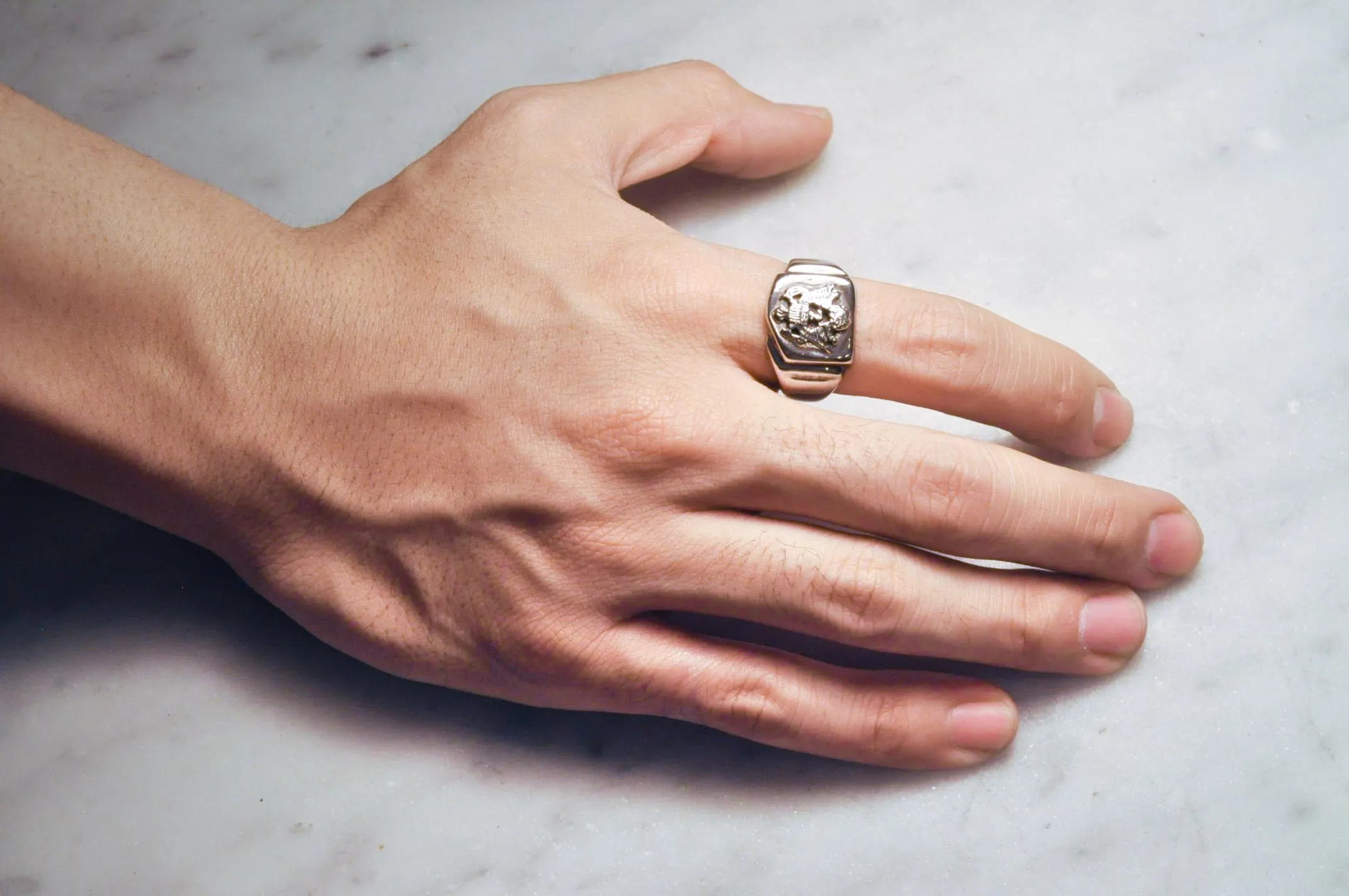 US Army Sterling Silver Signet Ring