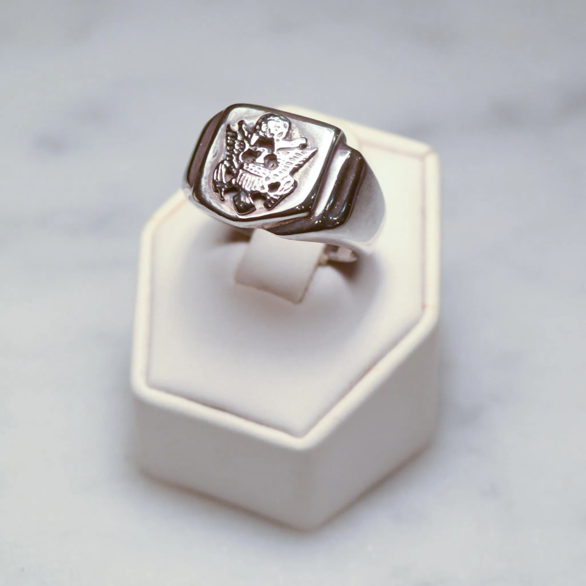 US Army Sterling Silver Signet Ring