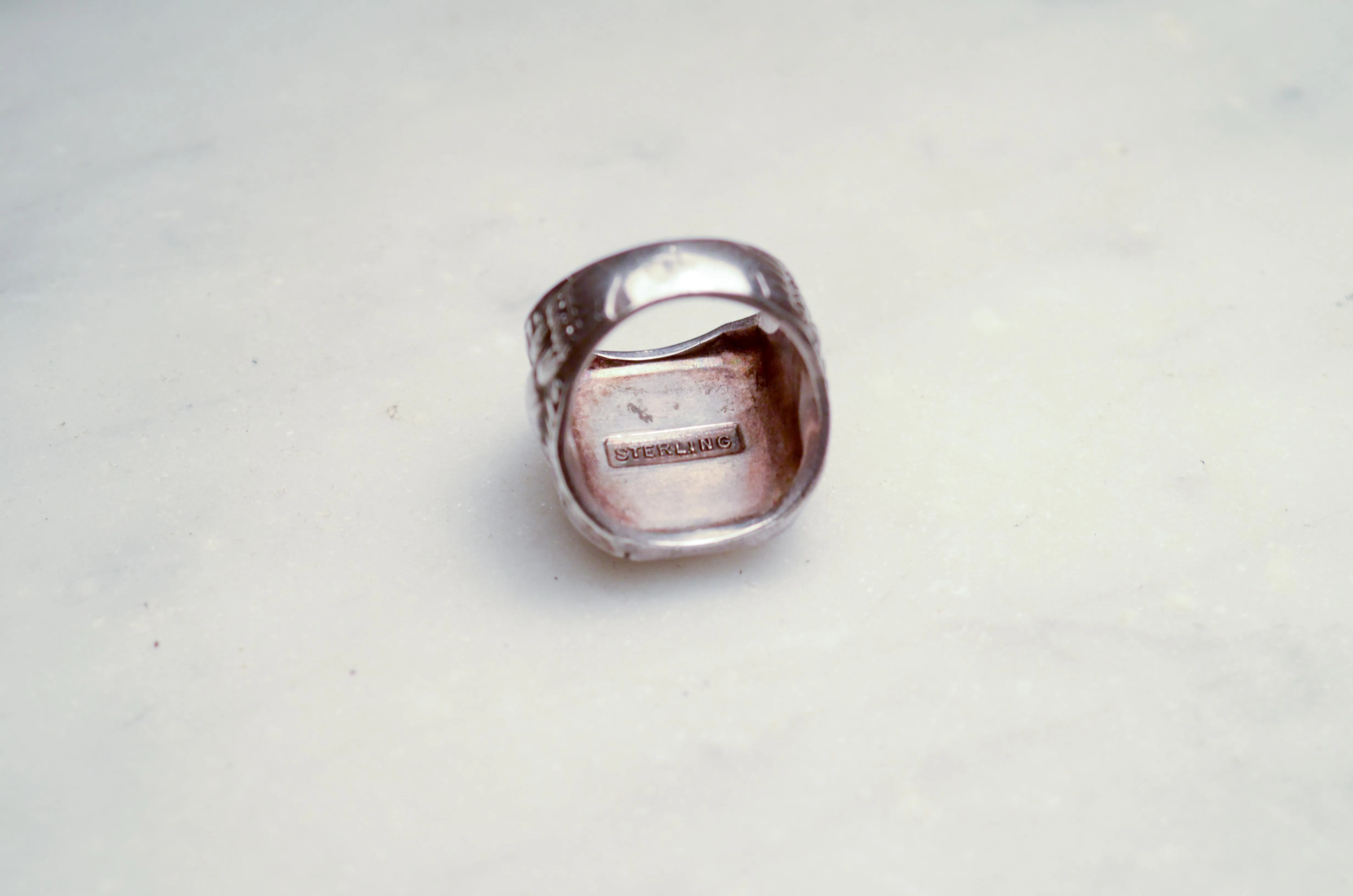 USN Sterling Silver Signet Ring