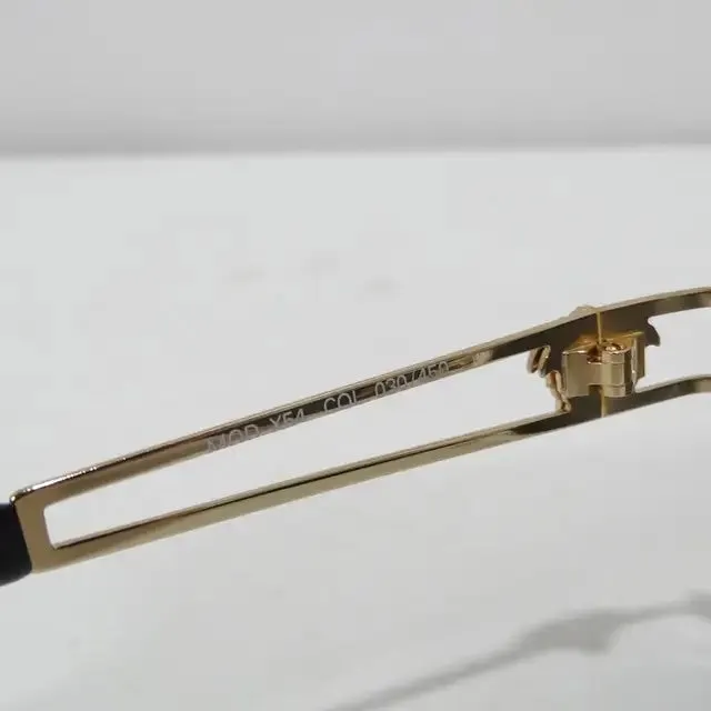 Versace 1990s Blue and Gold Sunglasses